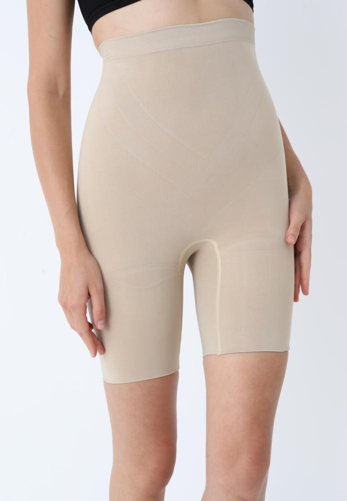 Burtiera Modelatori Scurți cu Talie înaltă,Culoare Bej, Engros